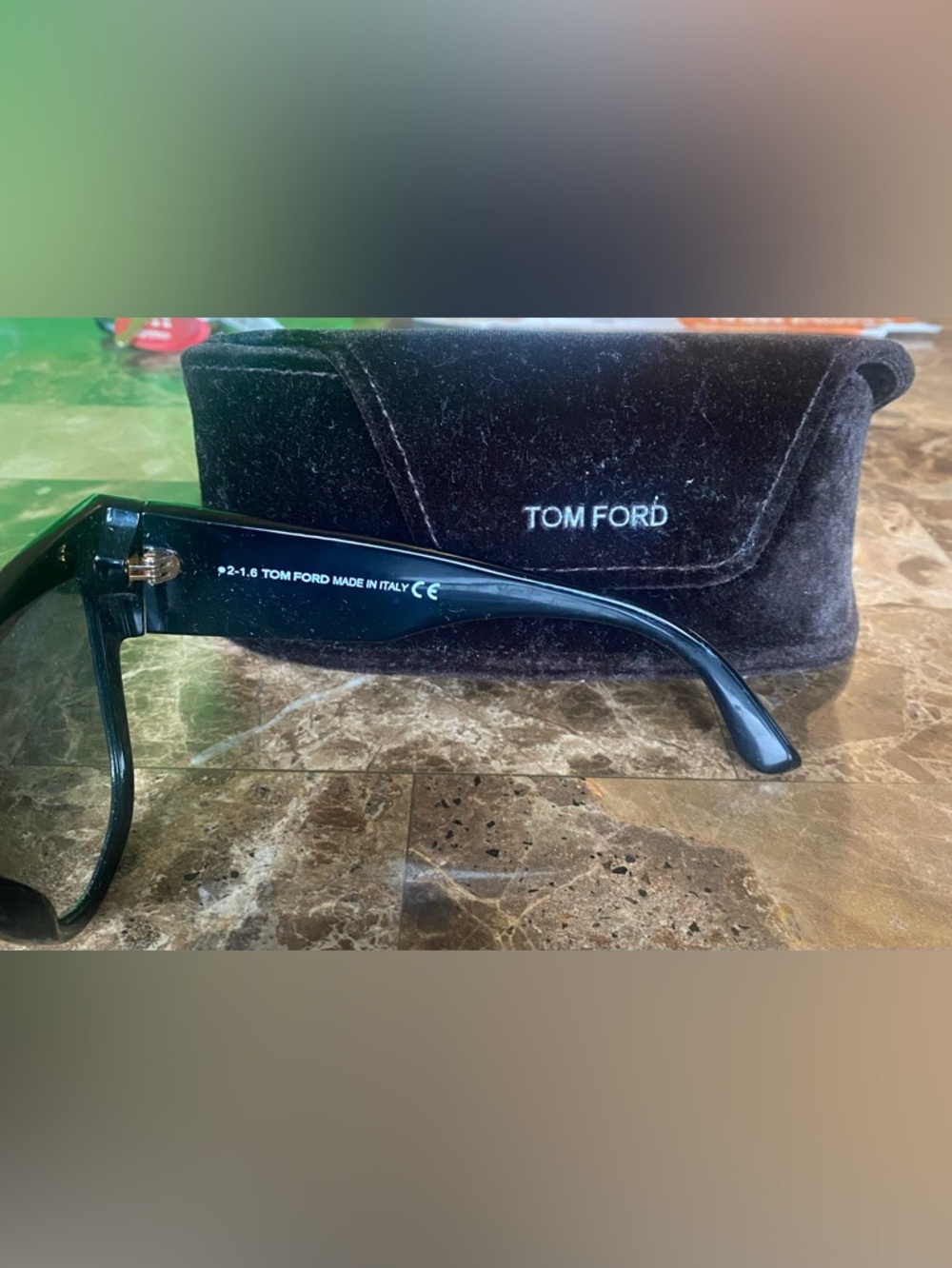 Tom Ford Anoushka TF371 01B Oversized Sunglasses Black Italy Designer - Picture 3 of 7